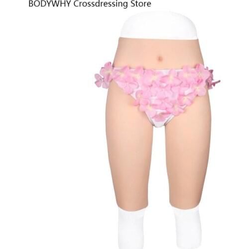 The New One-size-one Fake Yin Five-point Pants CD Cross-dressing Fake Mother Pants Silicone Fake Vagina Fake Vagina
