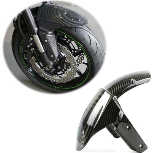 100% 3k Carbon Fiber Front Fender For Kawasaki Z800 Z1000 2014 2015 2016 2017 Splash Mud Dust Guard Mudguard Tire Cover