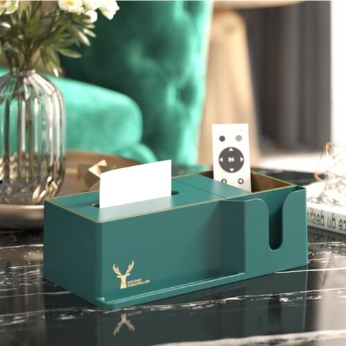 Plastic Multifunction Tissue Boxes Luxury Nordic Creative Organizer Tissue Boxes Storage Cajas Decorativas Home Products DG50TB