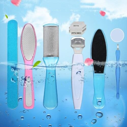 WHOLESALE Professional Foot Care Kit Pedicure Tools Set Dead Hard Skin Callus Remover Scraper Pedicure Rasp Tool 8Pcs/Set