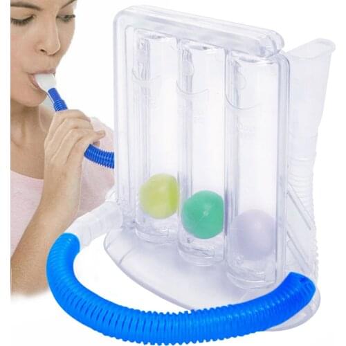 Rehabilitation Breathing Trainer Vital Capacity Exercise Three-ball Meter Spirometry Trainer Lung Function Breathing Exerciser