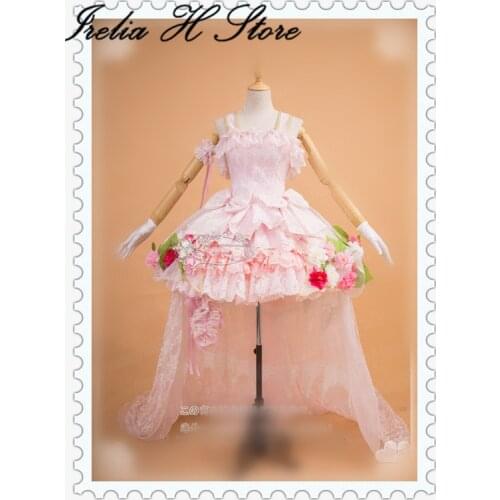 Custom made LoveLive!Sunshine! Aqours Kurosawa Ruby bride wedding dress cosplay costume pink dress female