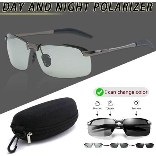 Brainart Men Photochromic Sunglasses with Polarized Lens for Driving Outdoor DQ-Drop
