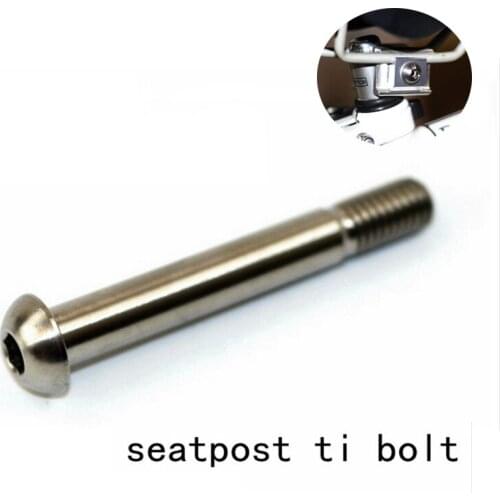 Ultralight titanium alloy bicycle seat post bolt for Brompton bike