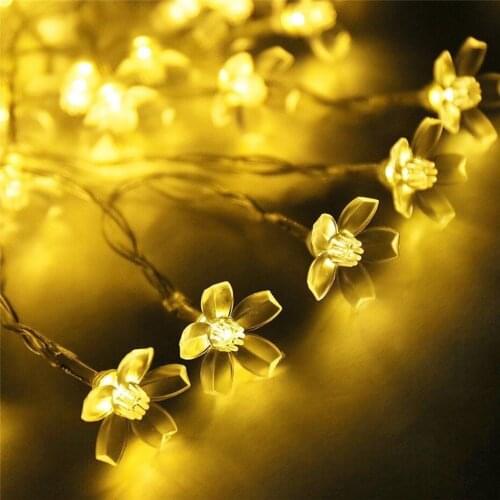 LED Wedding Decoration Flower Garland Room Party Holiday Decorative 3/6/10M String Lights Battery Operated Christmas Fairy Lamp