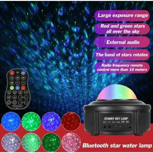 LED Projector Star Moon Night Light Sky Rotating Remote Control Nightlight Lamp For Children Kids Baby Bedroom Nursery Gifts