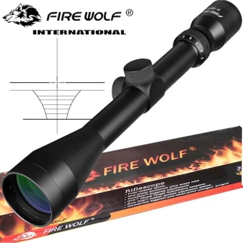 RU Warehouse 3-9X40 Tactical Riflescope Optic Sniper Deer Rifle Scope Hunting Scopes Airgun Rifle Outdoor Reticle Sight Scope