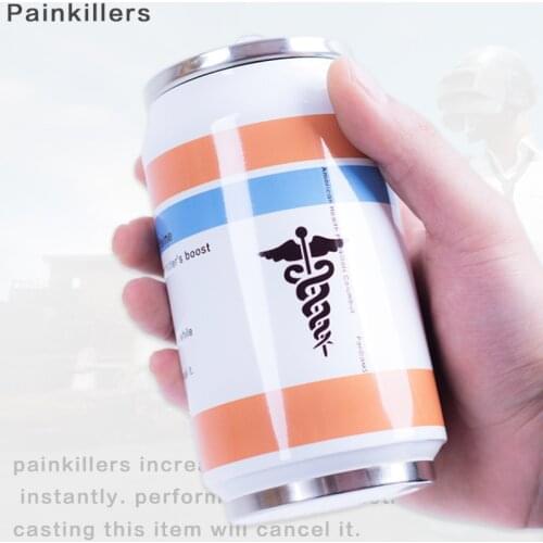 High quality PUBG Playerunknowns Battlegrounds Cosplay Prop painkiller anodyne Supply Tea cup fans gift Cosplay Accessories