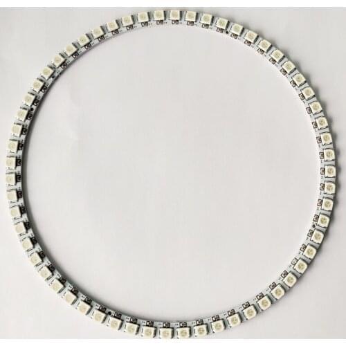 WS2812B Ring 60Bits LEDs SK6812 5050 RGB Dream Colour LED Ring WS2812 IC 5050 Built-in RGB addressable DC5V White Black