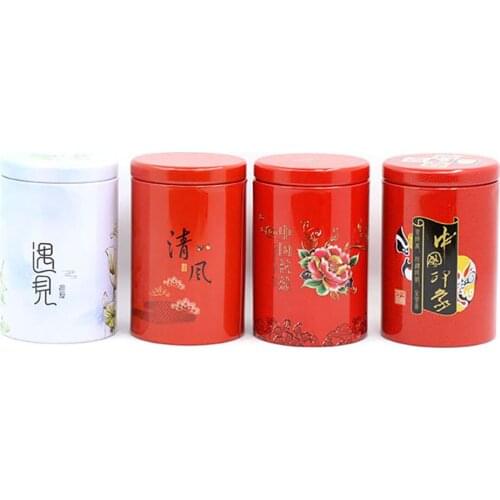 Xin Jia Yi Packaging Tin Mini Box Round Glossy Metal Can China Style Manufacturers Gift Packaging Containers Storage Case