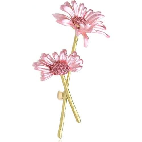 Korean style brooch womens simple dripping oil forest pin coat accessories