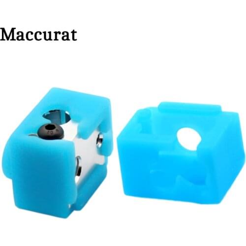 1PC E3D V6 Silicone Cover Sock Case Protective For Heated Block Warm Keeping Blue Cover For Reprap 3D Printer Parts