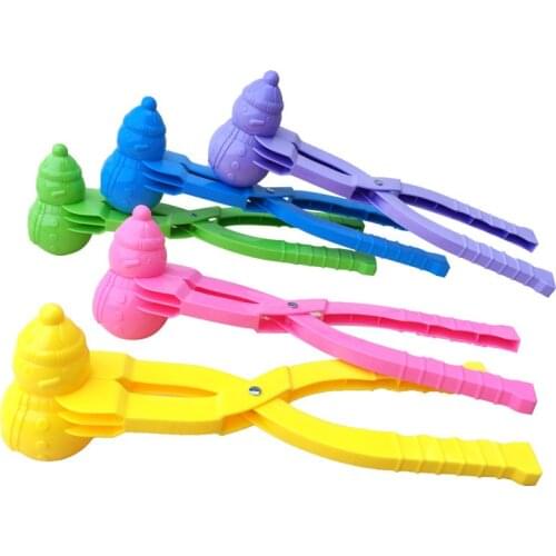 1pcs Winter Plastic Snowball Maker Clip Kids Outdoor Sand Snow Ball Mold Toys Fight Snowman Clip Toy for Children