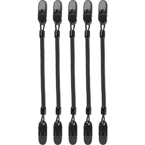 5Pc Outdoor Sport Hat Clips Cap Retainer Fishing Apparel Keeper Holder and Cord for Golfing Fishing Boating Sailing Other Sports