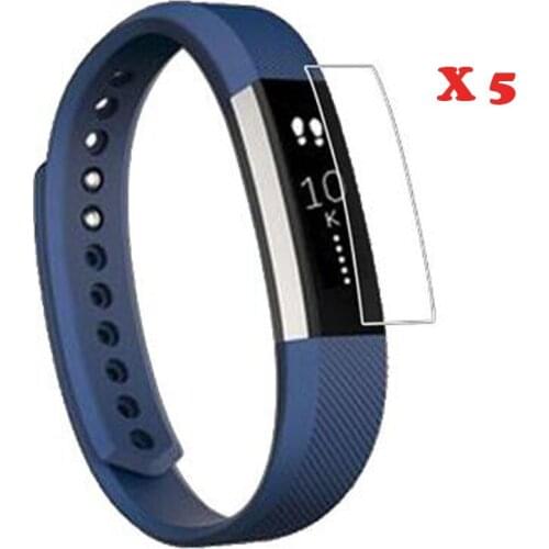 5pieces Ultra Clear HD Soft Protective Film Display Protection Guard For Fitbit Alta / Alta HR Band Full Screen Protector Cover