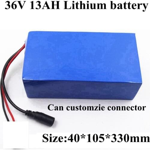 36V 13Ah Lithium Battery Pack for Electric Scooter E-bike E-wheelchair Motorcycle Medical Equipment Power Tool+2A Charger