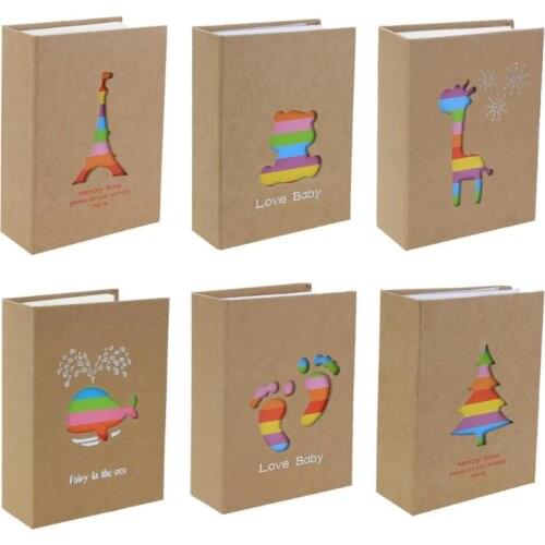 100 Pockets 6 inch Photo Album Picture Storage Scrapbooking Picture Case Photo Album for Kids Children Gift