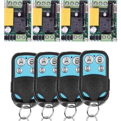 AC 220V Wireless Remote Control Switch Long Range Transmitter Receiver Lamp Light LED Remote Mini Lighting Switch 315/433.92MHZ