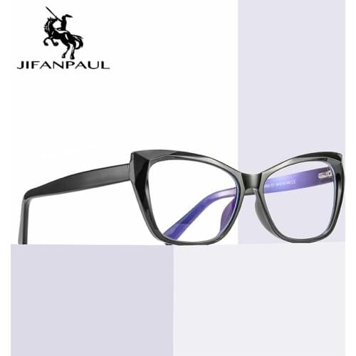 JIFANPAUL Designer retro glasses fashion transparent frame round metal glasses frame Flat ultra light glasses free shipping