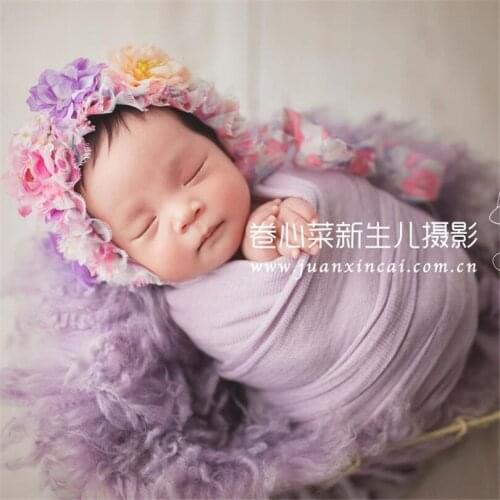 Newborn baby stretch knit wrap Baby Jersey wrap Newborn Swaddle blanket Photography props