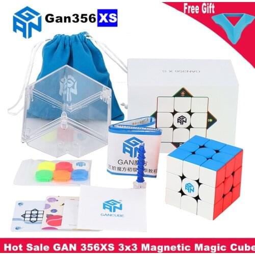 GAN 356XS 3x3x3 Magnetic Magic Cube Gan356XS 3x3 Speed Puzzle Cube 3x3x3 Magnetic Gan Cubes