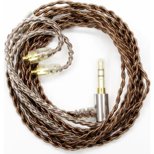 Hot Sales 1.2m single crystal copper Earphone Cables Headphone Wire HIFI Headset Line for UE900 Shure pin series (535/215 etc.)