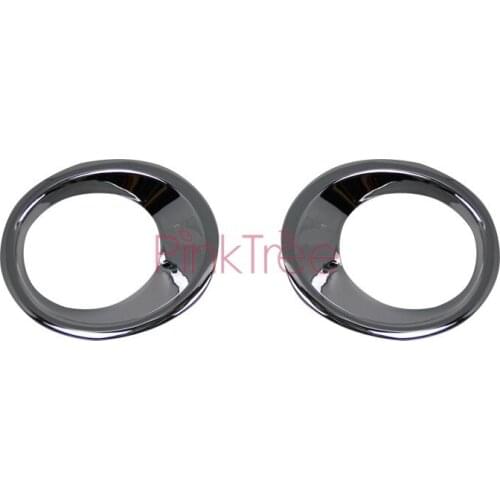 For Hyundai Santa Fe 2010 2011 2012 Chrome Front Fog Light Foglight Lamp Cover Trim Bumper Protector Decoration Car Styling