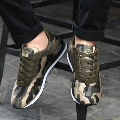 Unisex Shoes Male Big Size Flat Canvas Shoes Men Casual Sneakers Man Shoe Camouflage Shoes Man Training Sneaker Mens Trainers