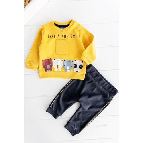 Babymod Baby Boy Suit Figured Double Baby Boy Suit