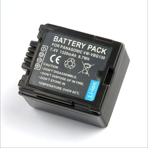 LANFULANG Battery for Panasonic VW-VBG130 and Panasonic SDR-H40 AG-HMC150 AG-HMC151 AG-HMC71 HDC-SD7 HDC-SD9