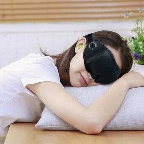 Black Sleep Mask 3D High-end Sleep Eye Mask Breathable Cotton Skin-friendly Portable Travel Rest Sleep Eye Eyepatch High Quality
