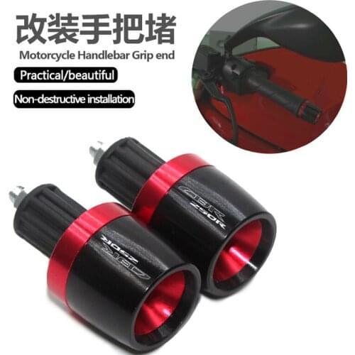 Motorcycle Accessories 7/8" 22MM Handlebar Hand Grips Handle Bar End Cap For Honda CBR250R CBR 250R 250 R 2011-2013 2012