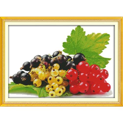 Fresh fruit cross stitch kit 14ct 11ct count print canvas stitching embroidery DIY handmade needlework