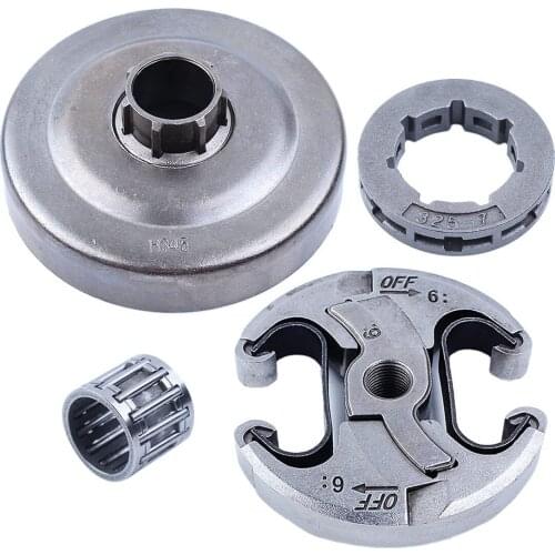 325"-7T Clutch Drum Sprocket Rim Needle Bearing Kit for Husqvarna 340 345 346XP 350 351 353 445 450 E Chainsaw