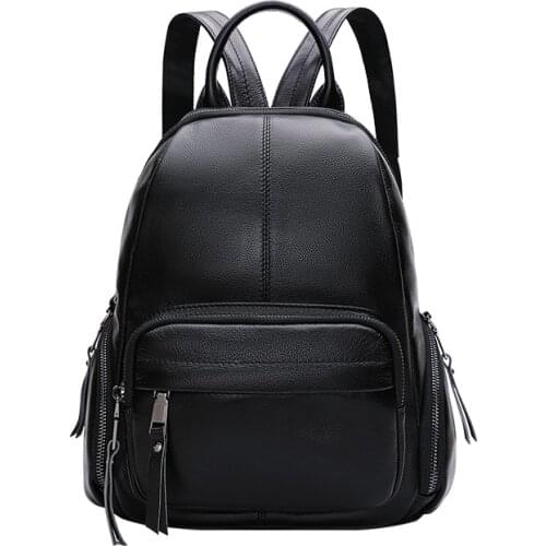 New Women Black Wateproof Backpacks Female School Bags Schoolbag for Teenager Girls