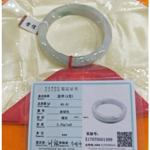 New natural jadeite double-color bracelet 54mm-60mm size jade bracelet gift best