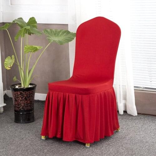 Solid Color Elastic Chair Cover Removable Wearproof High Back Sofa Armchairs for Wedding Hotel Banquet Dining Room