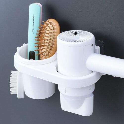 Punch-Free Hair Dryer Rack Bathroom Storage Rack Wall Hanging Toilet Storage Shelf Bathroom Suppile