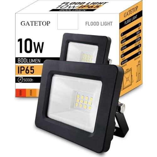 10W Floodlight IP65 Dust-Proof Waterproof Outdoor LED Light 220-240V High Lumen for Garden Courtyard Street