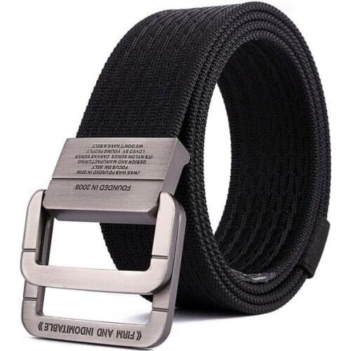 Mens casual fashion tactical belt alloy automatic buckle youth students belt outdoor sports training luxury