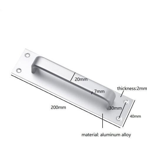 2pcs/lot Aluminum Alloy Door Handle Push-pull Balcony Gate Furniture Pulls Knob