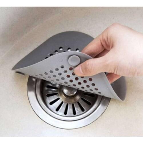 Shower Drain Silicone Kitchen Sink Filter Hair Stopper Catcher Filter Bathroom Accessories Bathtub Strainer Sewer Outfall Filter
