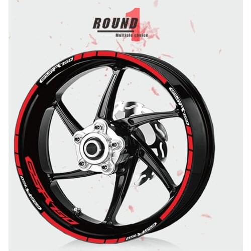 Sunscreen personality wheel decal reflective motorcycle sticker waterproof wheel foil FOR SUZUKI GSR750 GSR 750