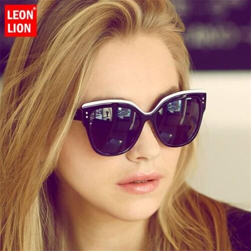 Leonlion 2021 Square Big Frame Sunglasses Women Cat Eye Glasses For Women Classic Wild Photochromic Mirror Small Fac Unisex