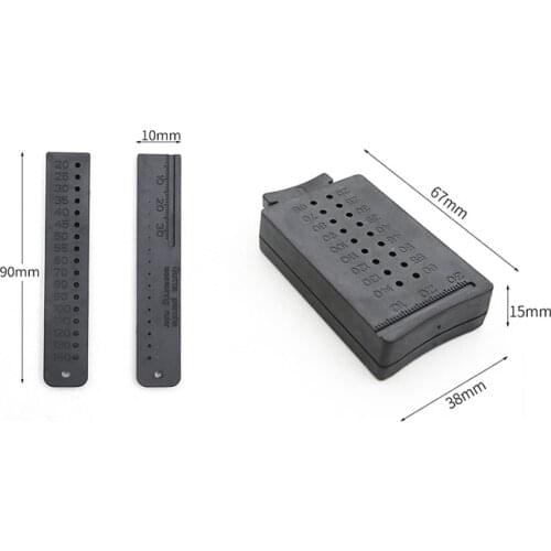 Dental measuring ruler measuring cutting seat high temperature resistant dental cutting tool base dresser
