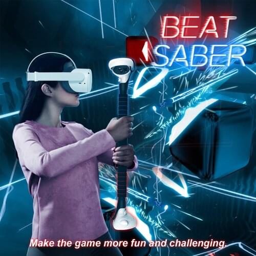 8pcs/set Lightsaber Handle For Oculus Quest 1/Quest 2/Rift S Controller Extension Grips Dual Handles VR Gaming Accessories