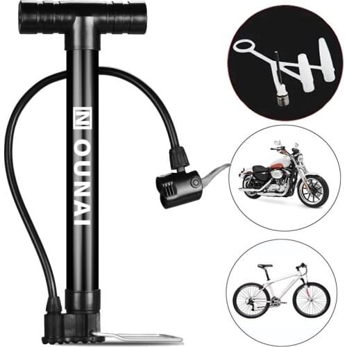 Bicycle Pump Manual Air PumpTire Inflator Mountain Bike Road Bike Pump Portable Mini Air Pump Blue Ball Toy Tire Valve Pump