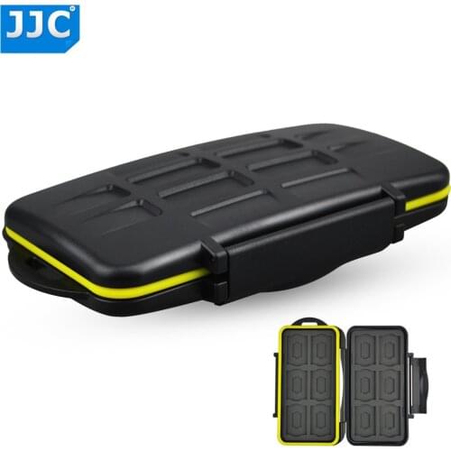 JJC Water-resistant Shockproof SD Card Holder Storage Camera Memory Card Bag Case Protector Cover For 12 SD+12 Micro SD Cards