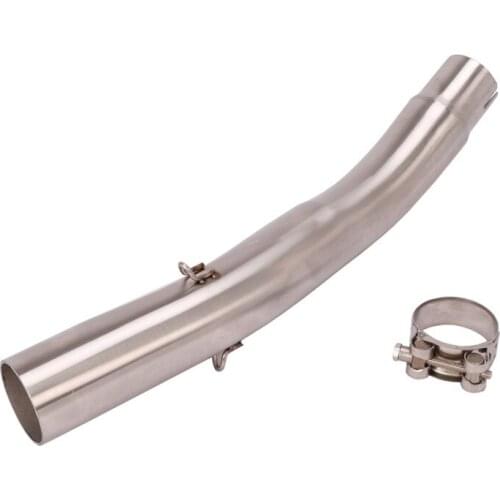 Slip On Motorcycle Exhaust Mid Connect Pipe Middle Link Tube Stainless Steel Exhaust System For Benelli BJ600GS-A