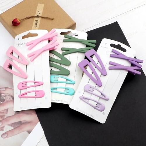 Women Girls Cute Colorful Hair Clips Barrettes Slide Clip Teardrop Shaped Headdress Children Hair Wear Fashion Hair Accessories